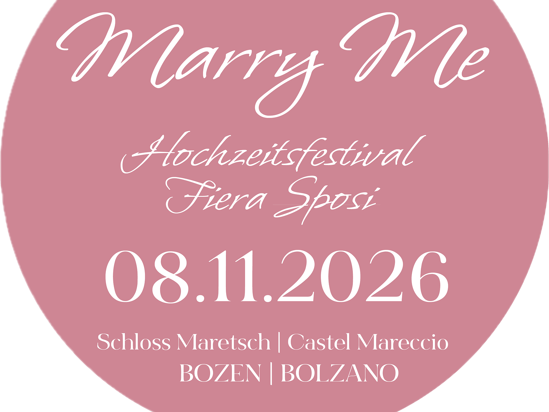 Marry Me Festival 2026 – South Tyrol's Wedding Fair of the New Generation - Bolzano/Bozen and environs - #1 - suedtirol.info