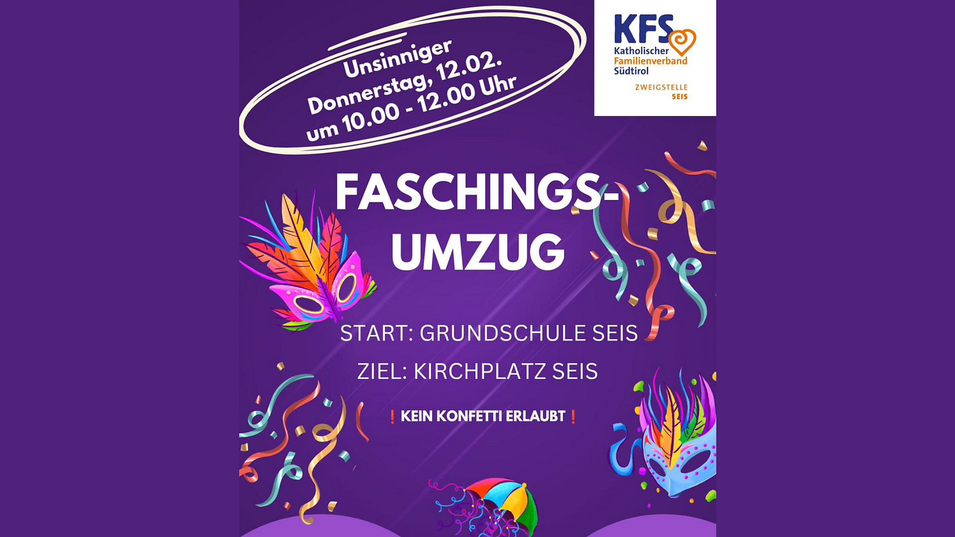 Faschingsumzug in Seis am Schlern - Dolomitenregion Seiser Alm - #1 - suedtirol.info