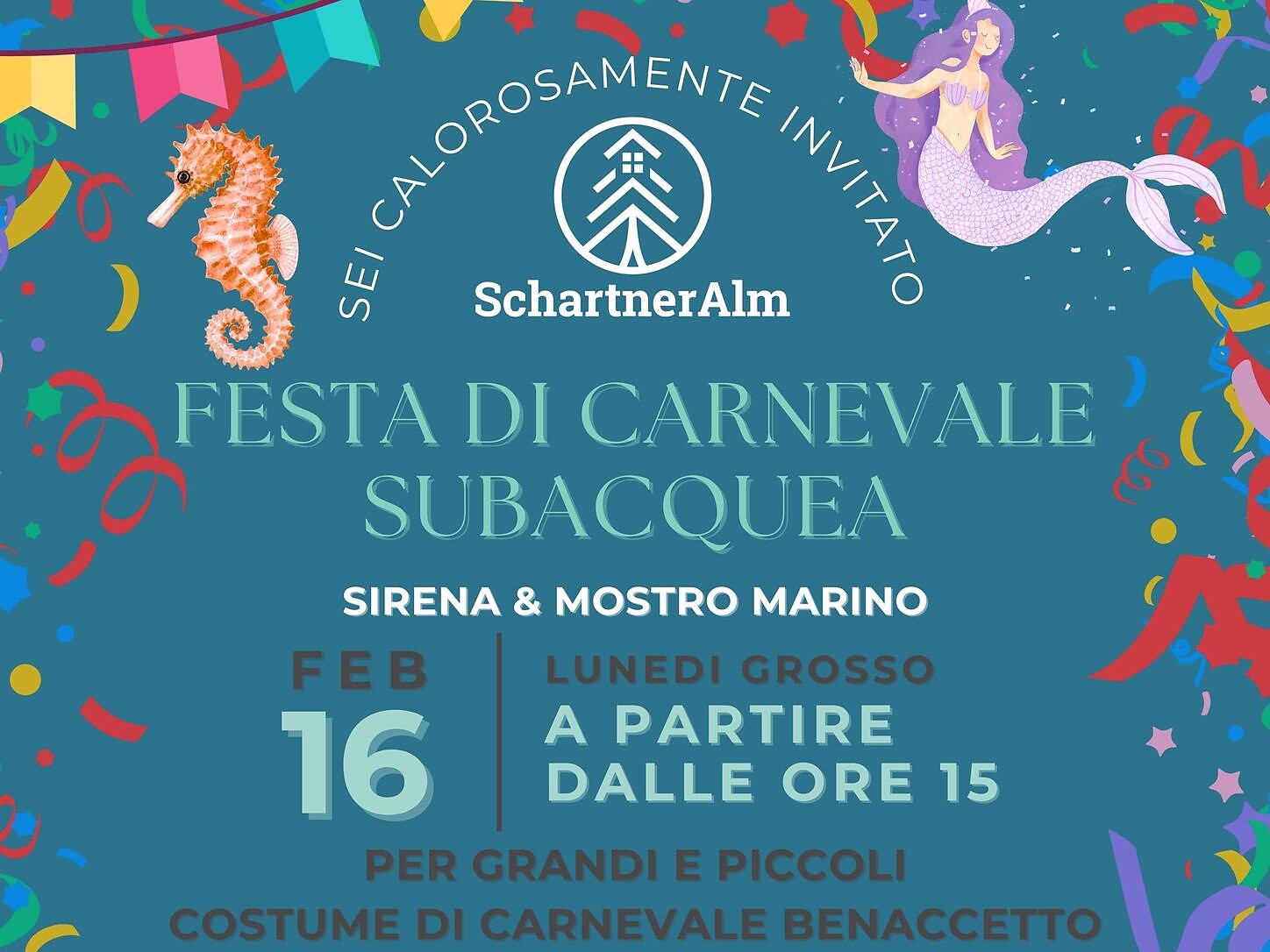 Faschingsunterwasserparty - Bozen und Umgebung - #1 - suedtirol.info