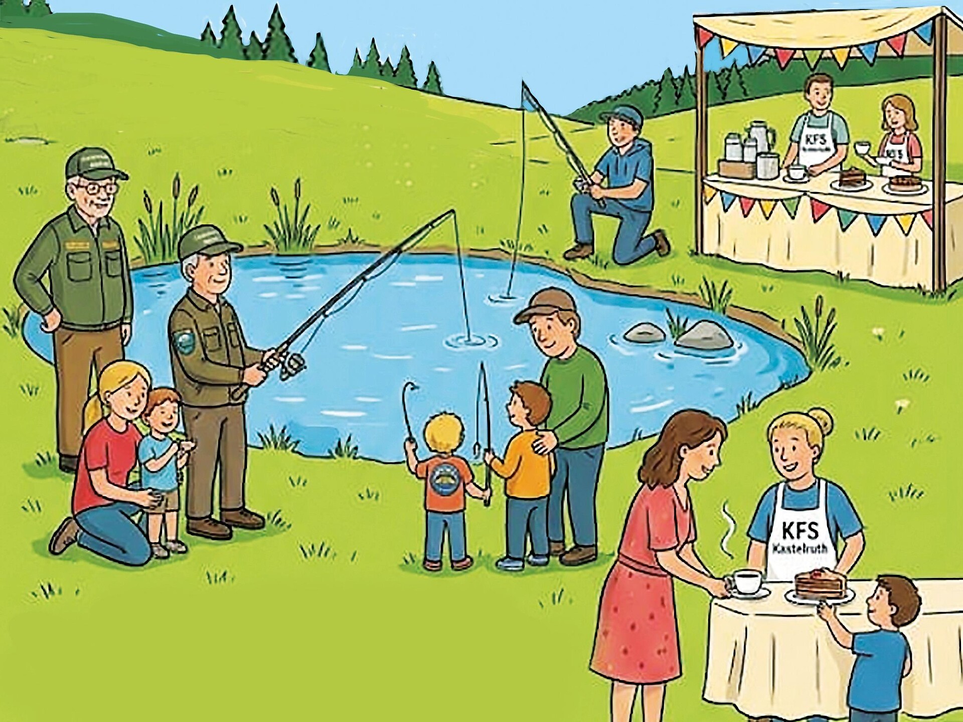 Familien-Fischen auf Marinzen - Dolomitenregion Seiser Alm - #1 - suedtirol.info