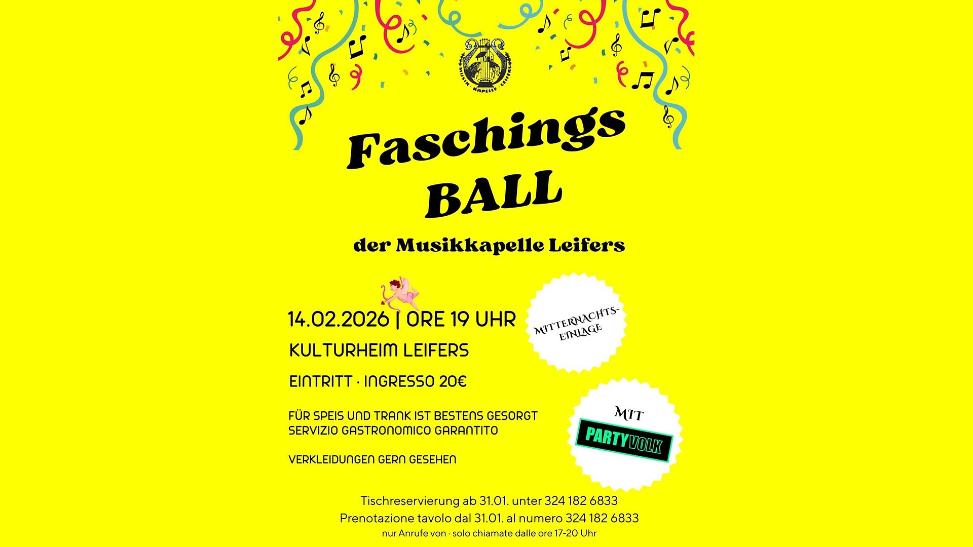 Faschingsball della Musikkapelle Leifers - Bolzano e dintorni - #1 - suedtirol.info
