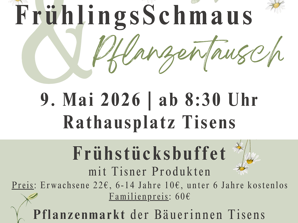 FrühlingsSchmaus & Pflanzentausch - Colazione di primavera & Scambio di piante - Merano e dintorni - #3 - suedtirol.info