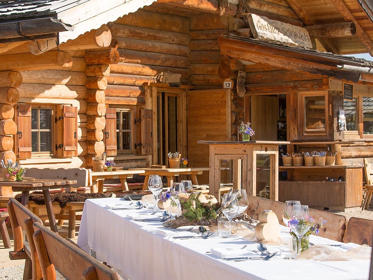 Breakfast at the Gostner hut - Dolomites Region Seiser Alm - #1 - suedtirol.info