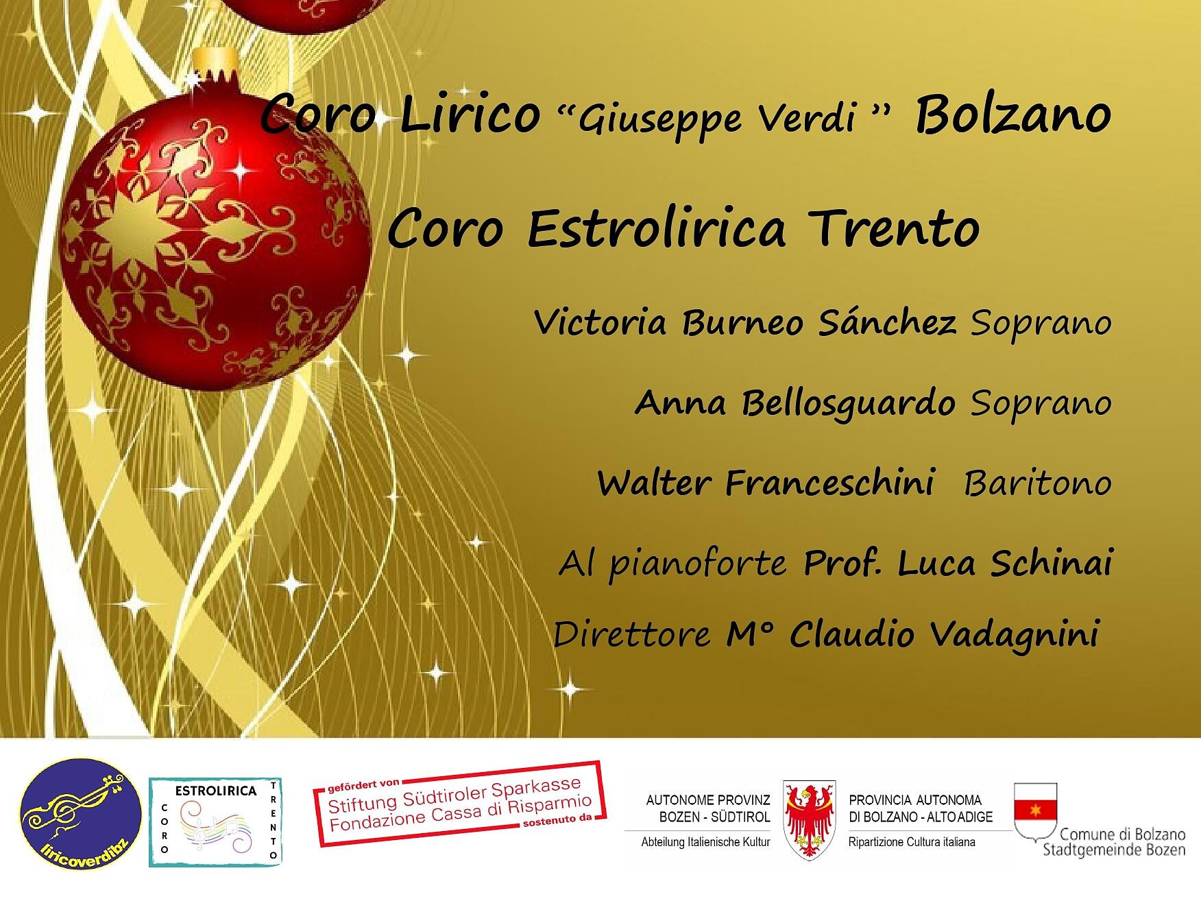 Fröhliche Weihnachten Opera - Avvento in Musica 2025/26 - Bolzano/Bozen and environs - #2 - suedtirol.info