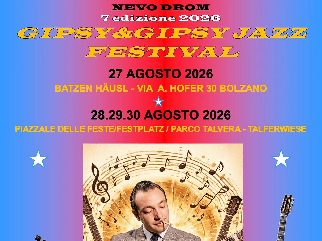 Gipsy & Gipsy Jazz Festival – 7ª edizione - Bolzano e dintorni - #1 - suedtirol.info
