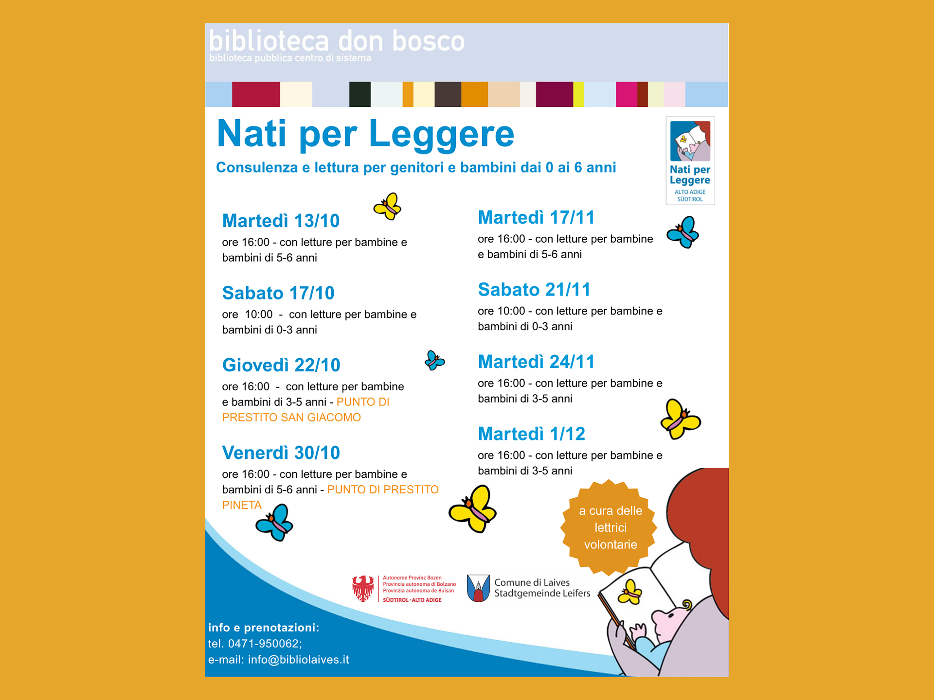 Nati per leggere - consulenza e lettura - Bolzano e dintorni - #1 - suedtirol.info