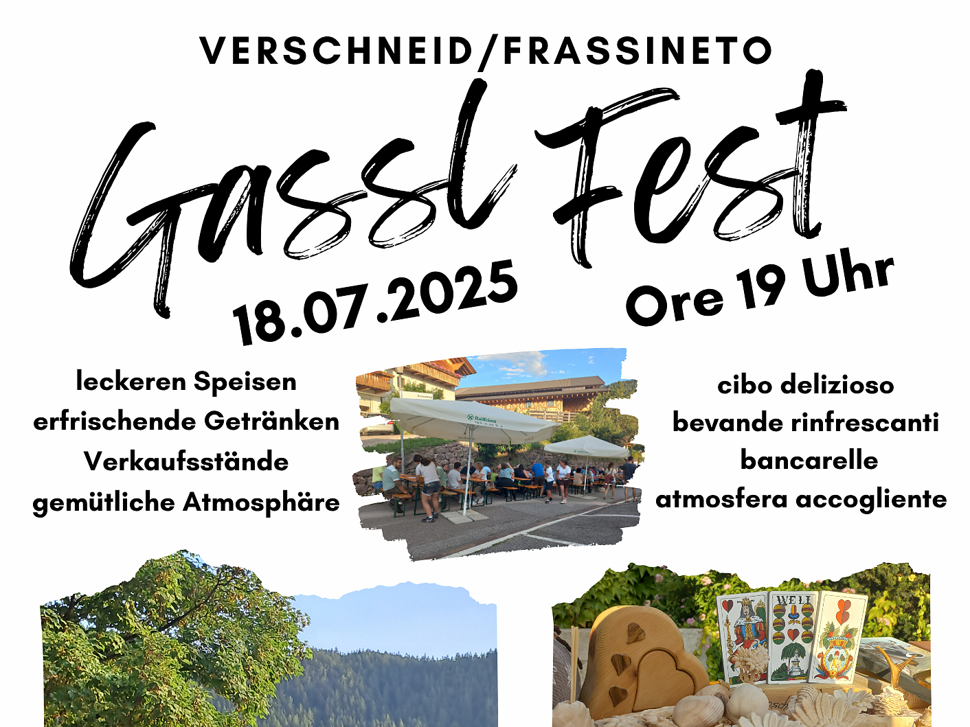 Summer evening "Gasslfest" in Frassinetto/Verschneid - Bolzano/Bozen and environs - #1 - suedtirol.info