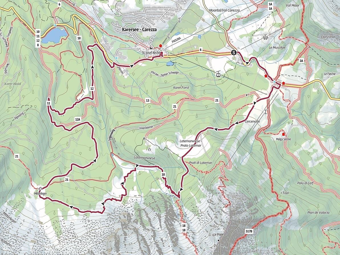 Guided hike through the Latemar Labyrinth Tiers am Rosengarten/Tires al Catinaccio 3 suedtirol.info