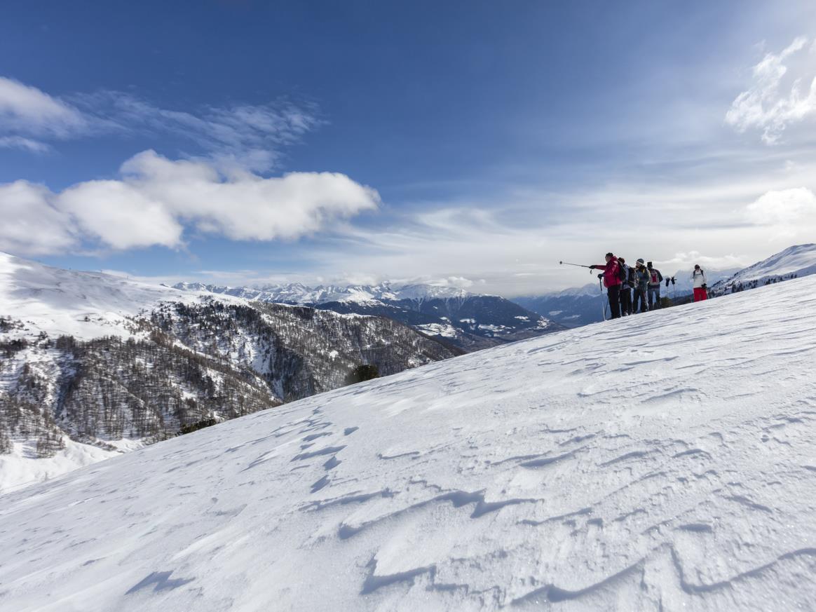 Guided snowshoe or winter hike to the "Kälberalm" in the Schlinigtal valley Mals/Malles 1 suedtirol.info