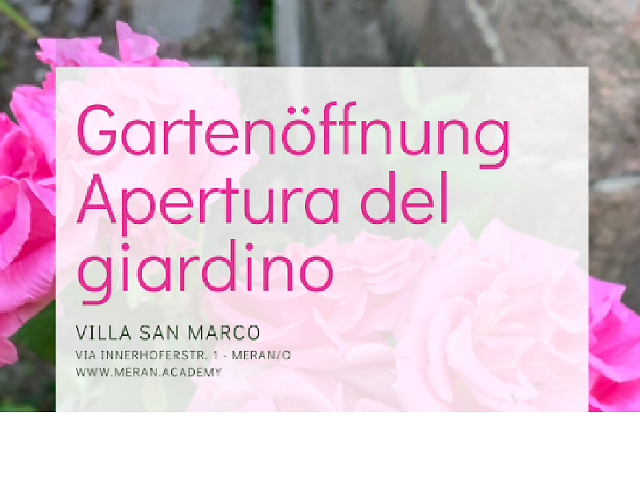 Garden opening Villa San Marco and trail through the trees Meran/Merano 1 suedtirol.info