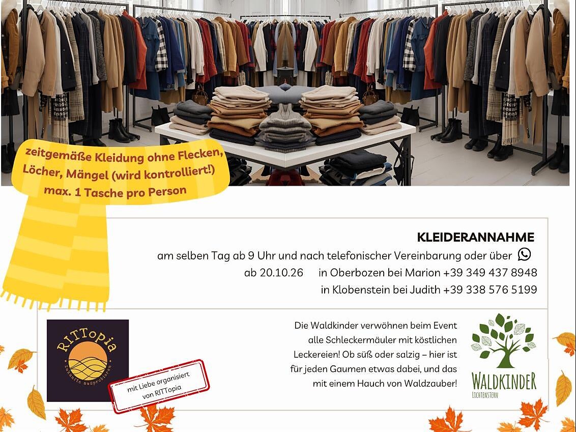 Herbst und Winter Swap Party - Bozen und Umgebung - #3 - suedtirol.info