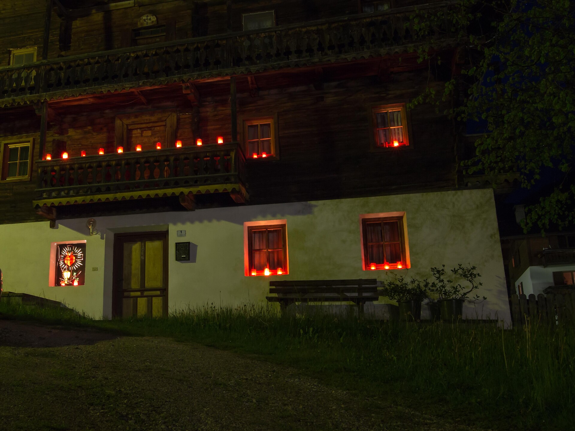 Sacred Heart Sunday -  traditional mountain fires in Val Casies Valley -  - #2 - suedtirol.info