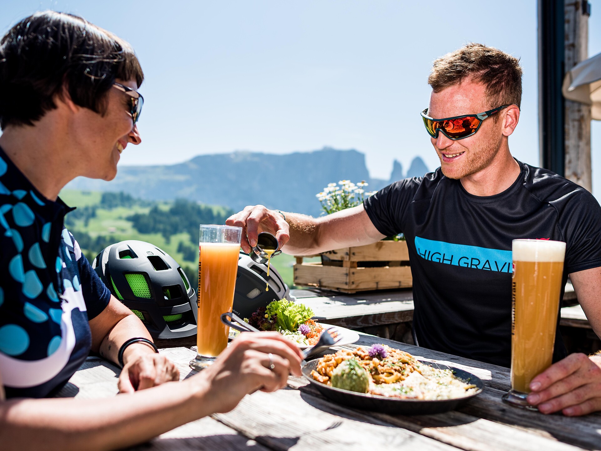 HERO E-Gourmet - eine E-MTB Genusstour auf der Seiser Alm Kastelruth 1 suedtirol.info
