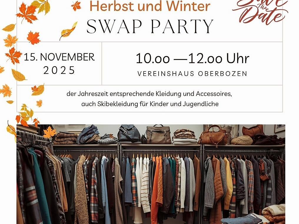 Herbst und Winter Swap Party - Bozen und Umgebung - #1 - suedtirol.info