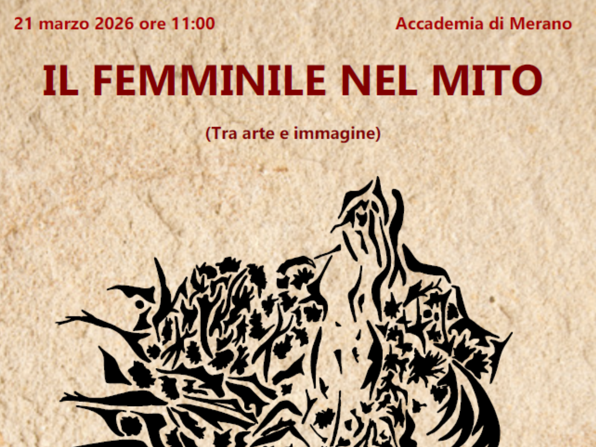 Il femminile nel mito tra immagine e silenzio - Merano e dintorni - #1 - suedtirol.info