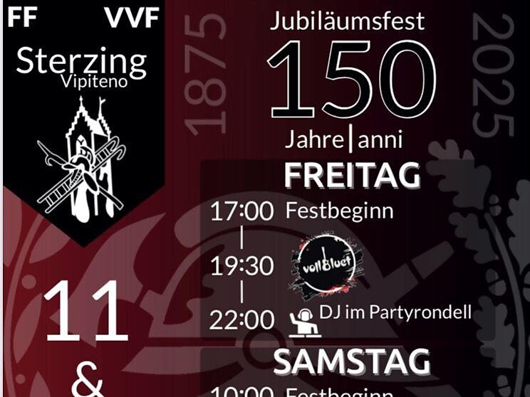 Jubiläumsfest der freiwilligen Feuerwehr Sterzing - Sterzing und Umgebung - #1 - suedtirol.info