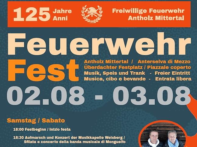 Firemen's jubilee celebration in Antholz Mittertal - Dolomites Region Kronplatz/Plan de Corones - #1 - suedtirol.info