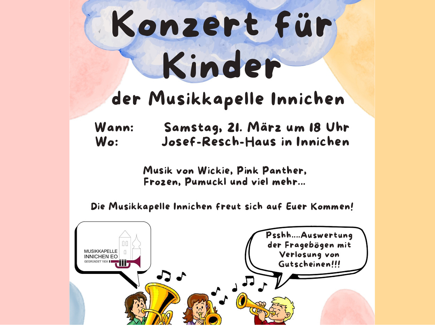 Concerto per bambini della banda musicale di San Candido - Regione dolomitica 3 Cime - #2 - suedtirol.info