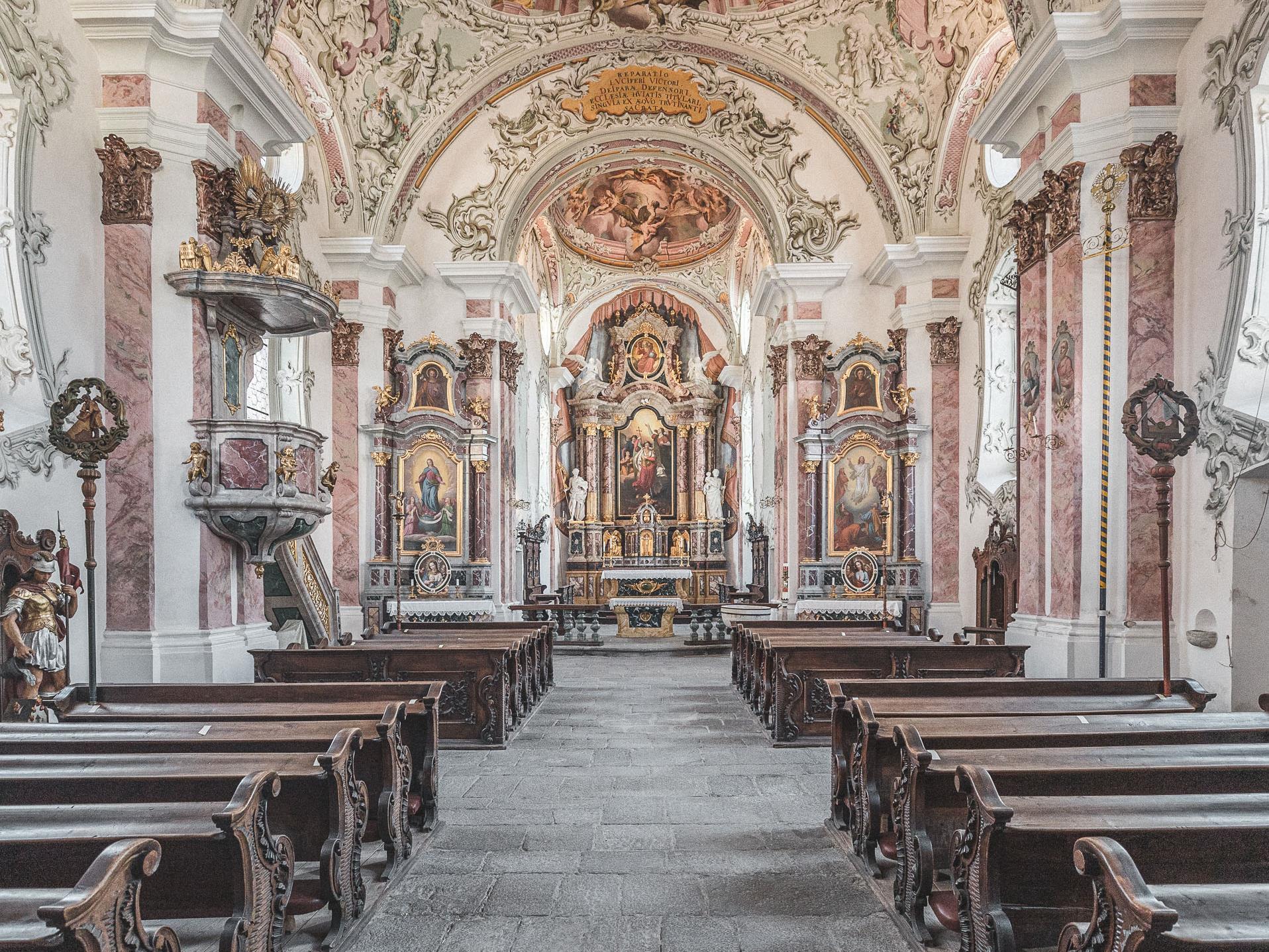 Guided visit to the Collegiate Church & the St. Michaels Church in Italian lang. Innichen/San Candido 3 suedtirol.info