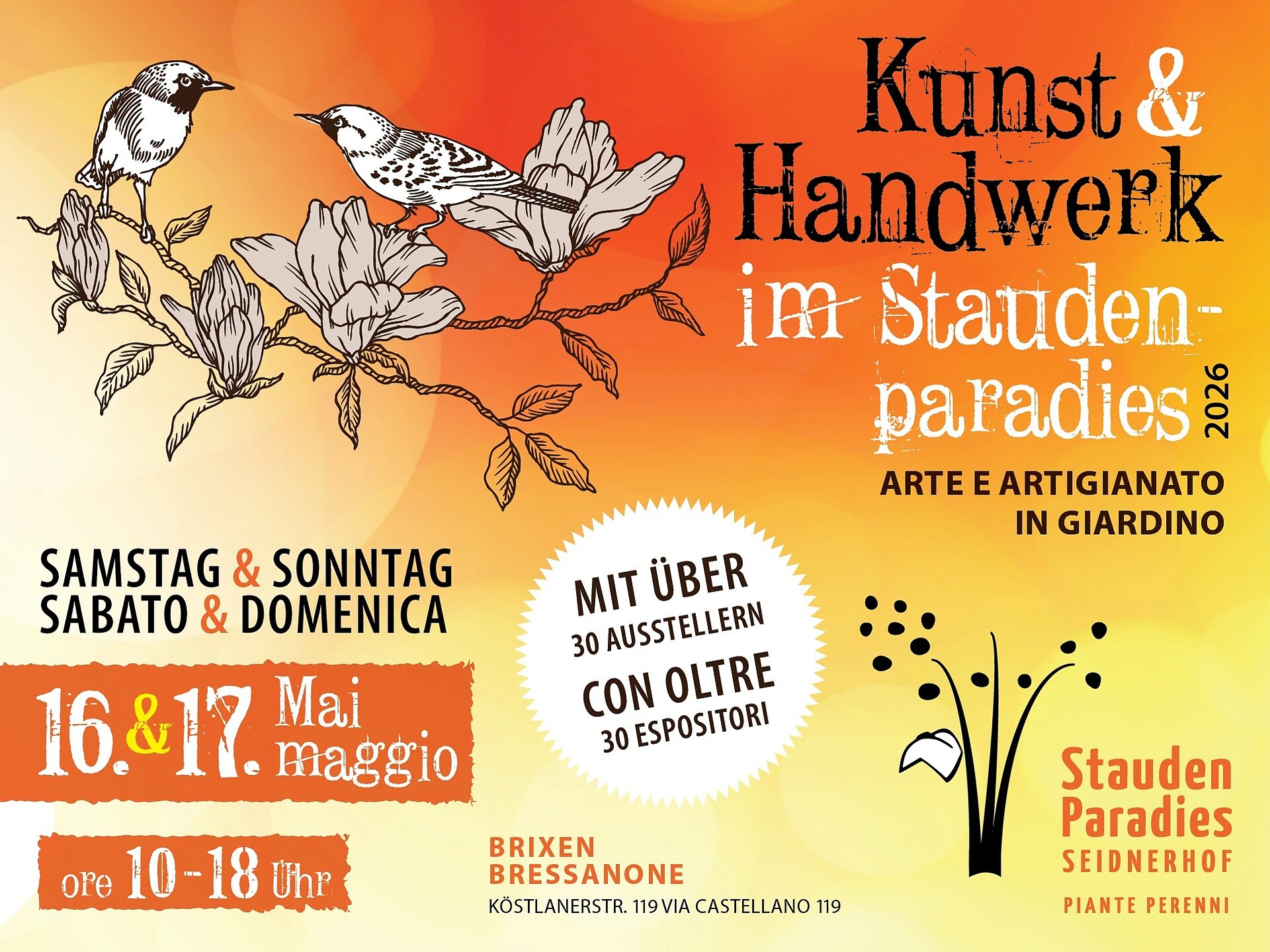 Kunst und Handwerk im Staudenparadies - Brixen und Umgebung - #1 - suedtirol.info