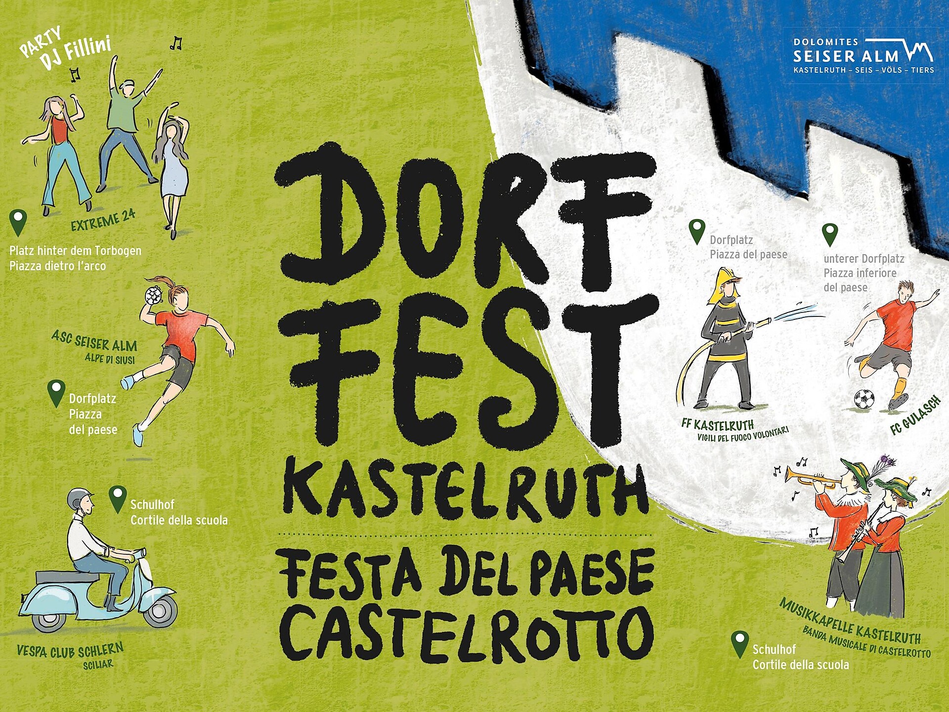Festa del paese - Regione dolomitica Alpe di Siusi - #1 - suedtirol.info