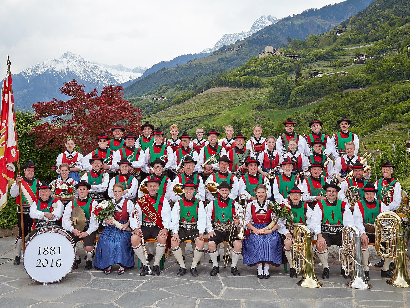 Concert by the Band of Gratsch at Schenna - Meran/Merano and environs - #1 - suedtirol.info