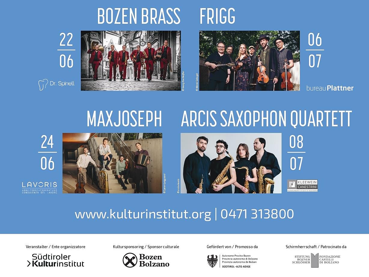 KLANGfesteMUSICALI 2026 – Summer Concerts at the Castle - Bolzano/Bozen and environs - #2 - suedtirol.info