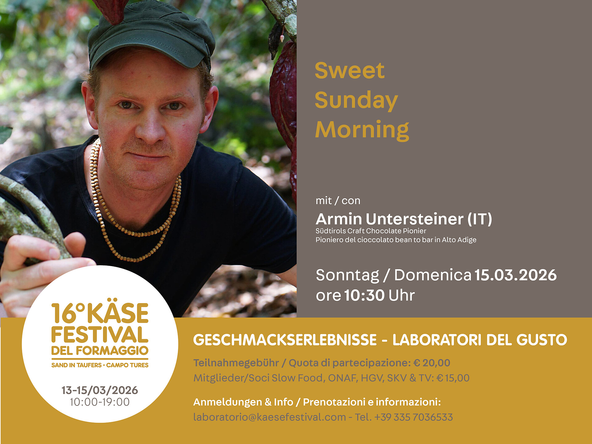 KÄSEFESTIVAL | Geschmacks-Erlebnis: Sweet sunday morning - Ahrntal - #1 - suedtirol.info