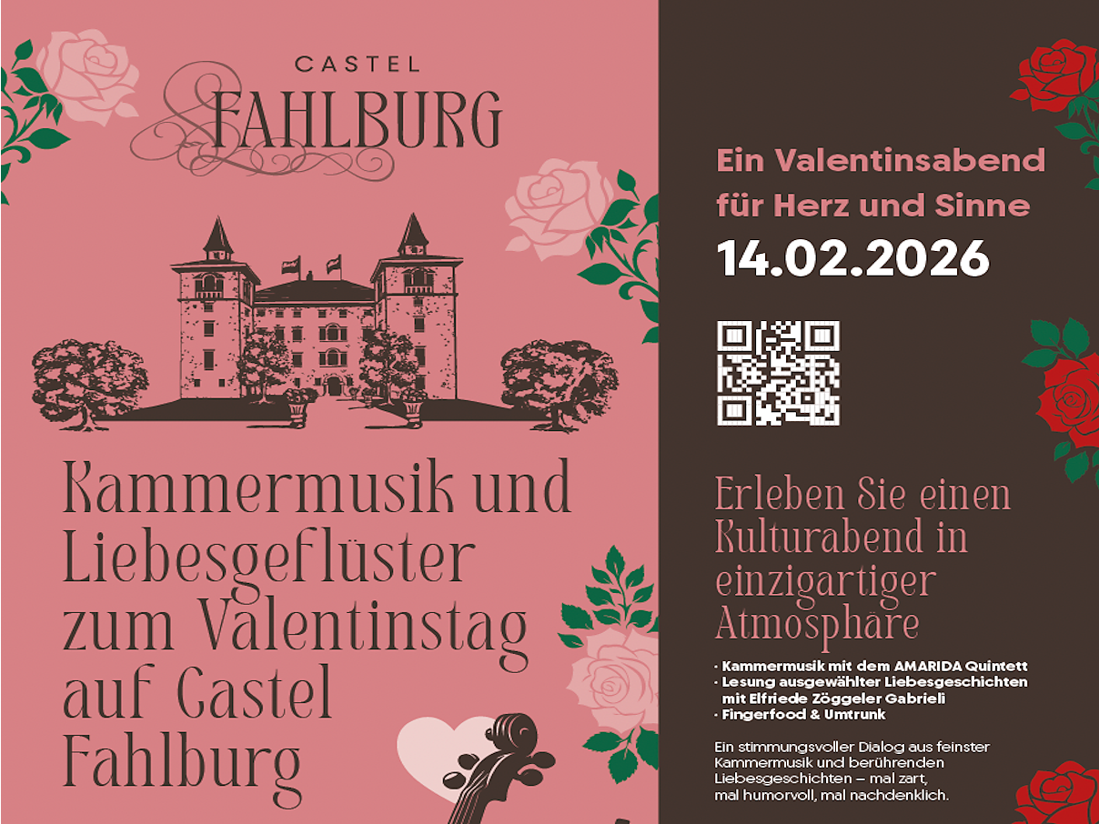 Kammermusik und Liebesgeflüster zum Valentinstag auf Castel Fahlburg - Meran und Umgebung - #1 - suedtirol.info