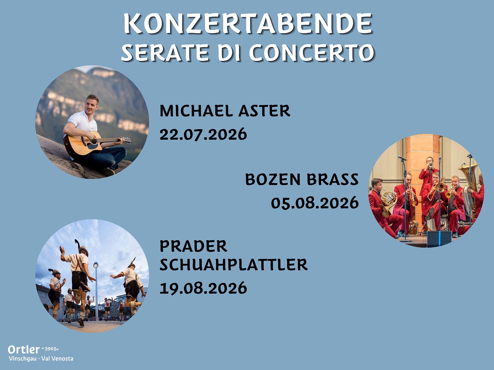 Concert evenigs in Stelvio - Vinschgau/Val Venosta - #1 - suedtirol.info