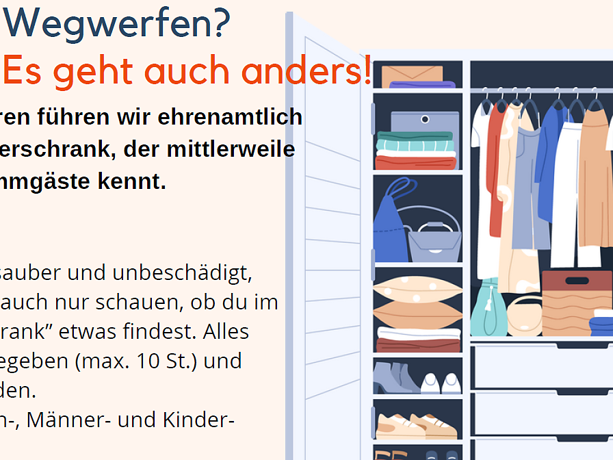 Kribiskrabis - Wegwerfen? Es geht auch anders! Offener Kleiderschrank Freienfeld 2 suedtirol.info