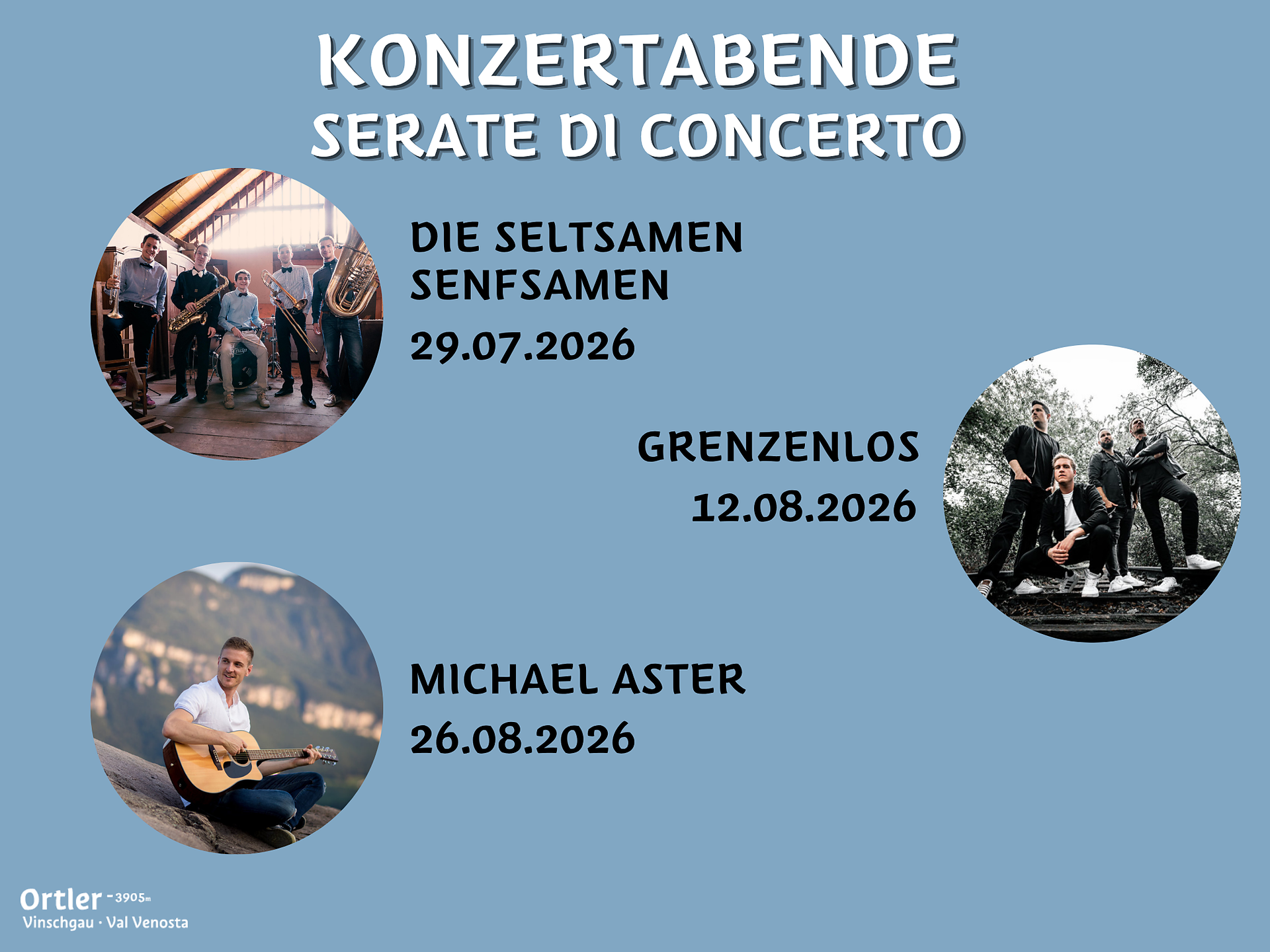 Serate di concerto a Solda - Val Venosta - #1 - suedtirol.info