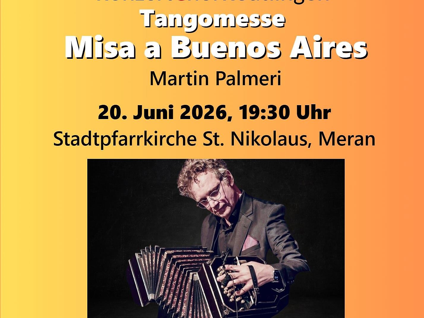 Konzert: Tangomesse Misa a Buenos Aires von Martin Palmeri - Meran und Umgebung - #1 - suedtirol.info