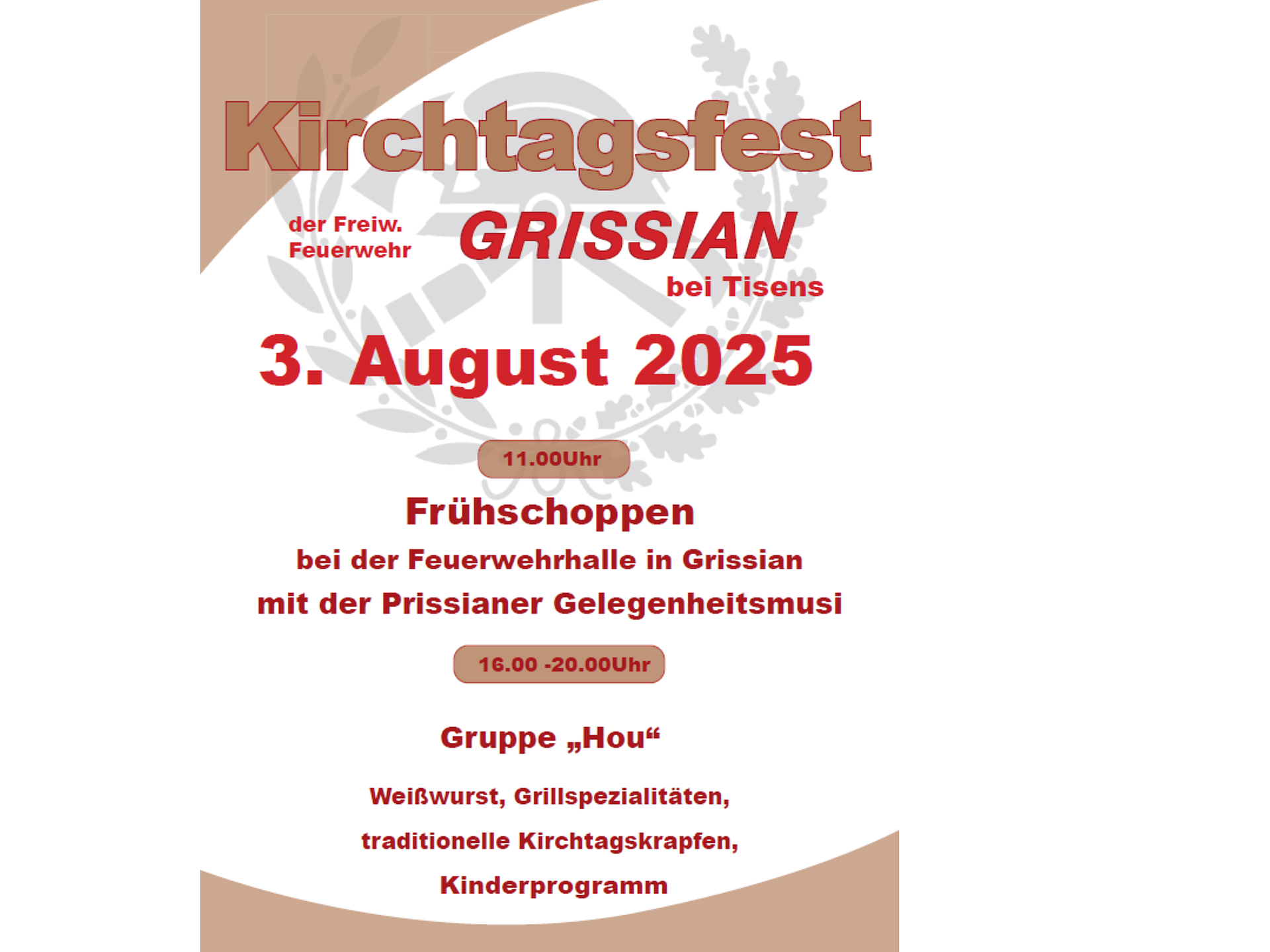 Kirchtagsfest der Freiw. Feuerwehr Grissian - Meran und Umgebung - #3 - suedtirol.info