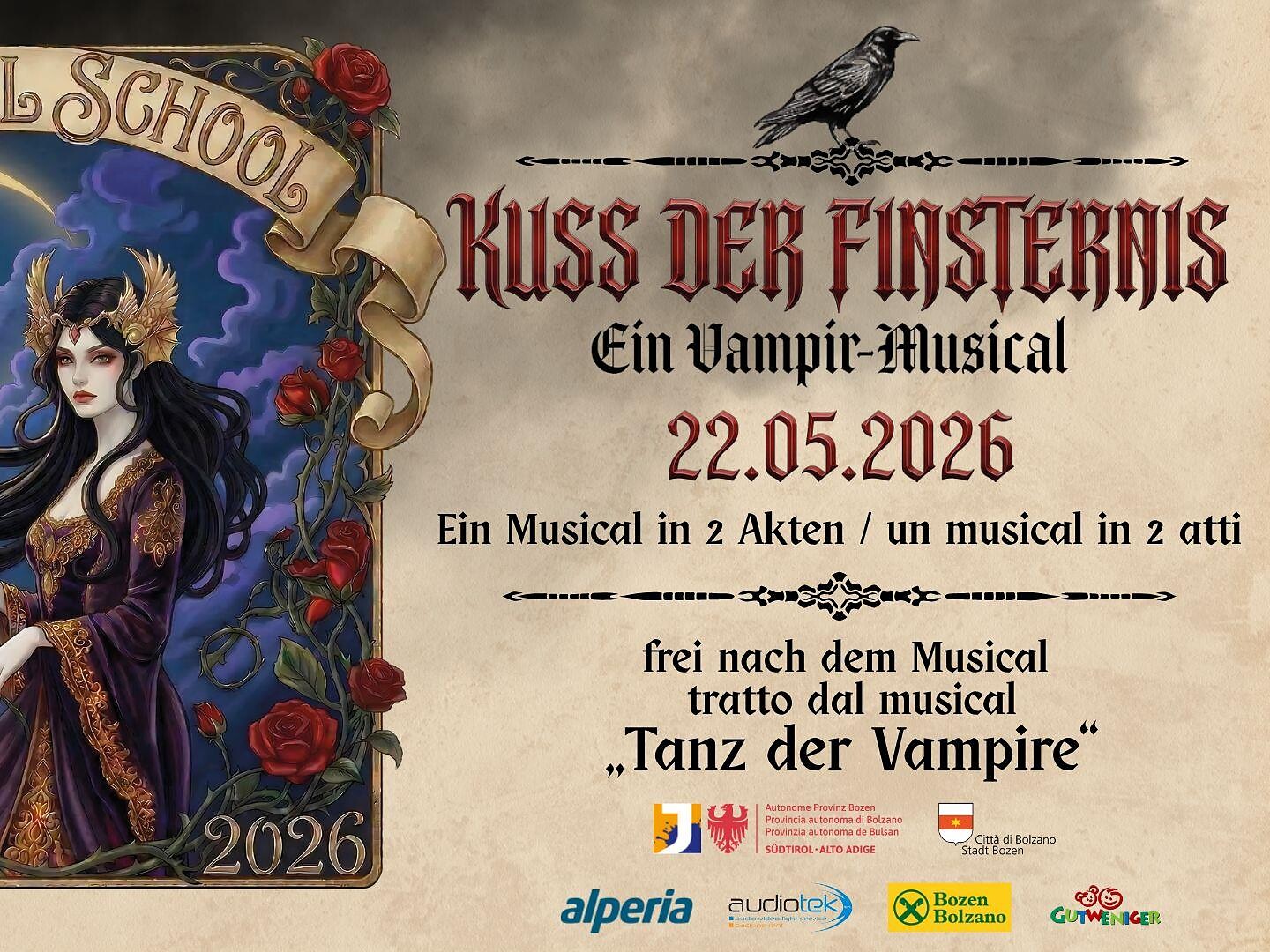 Kuss der Finsternis – A Vampire Musical - Bolzano/Bozen and environs - #2 - suedtirol.info