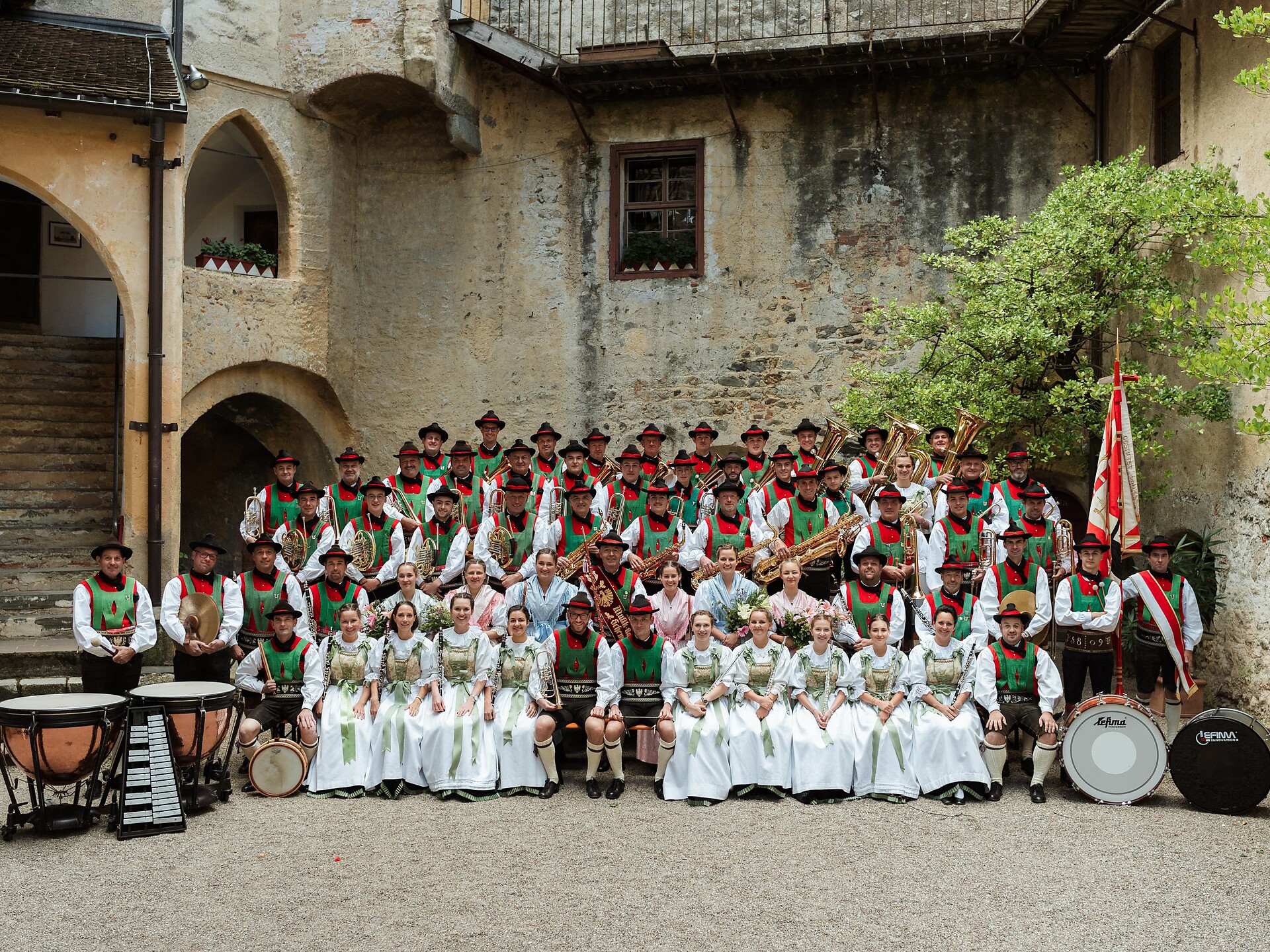 Concerto della banda musicale di Scena a Verdins Scena 1 suedtirol.info