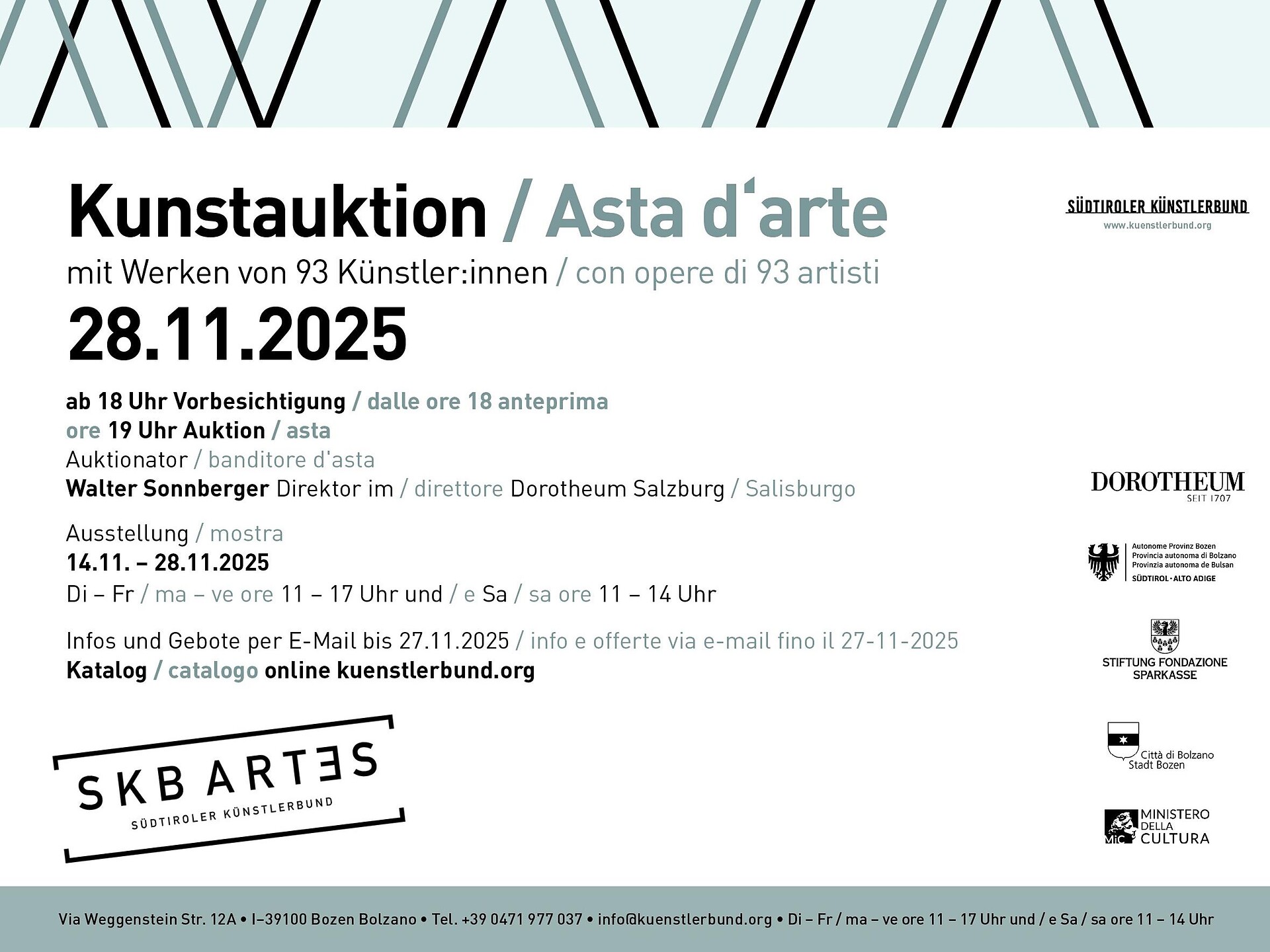 Kunstauktion - SKB ARTES - Bozen und Umgebung - #1 - suedtirol.info