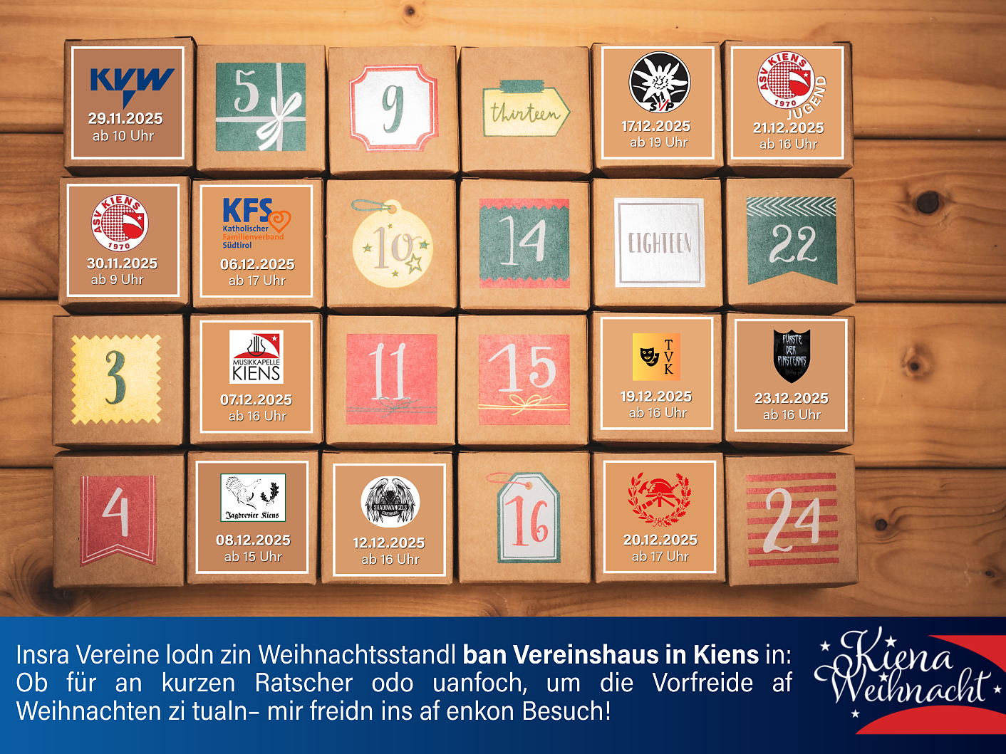 Christmas market in Kiens ASV Kiens Football - Youth - Dolomites Region Kronplatz/Plan de Corones - #3 - suedtirol.info