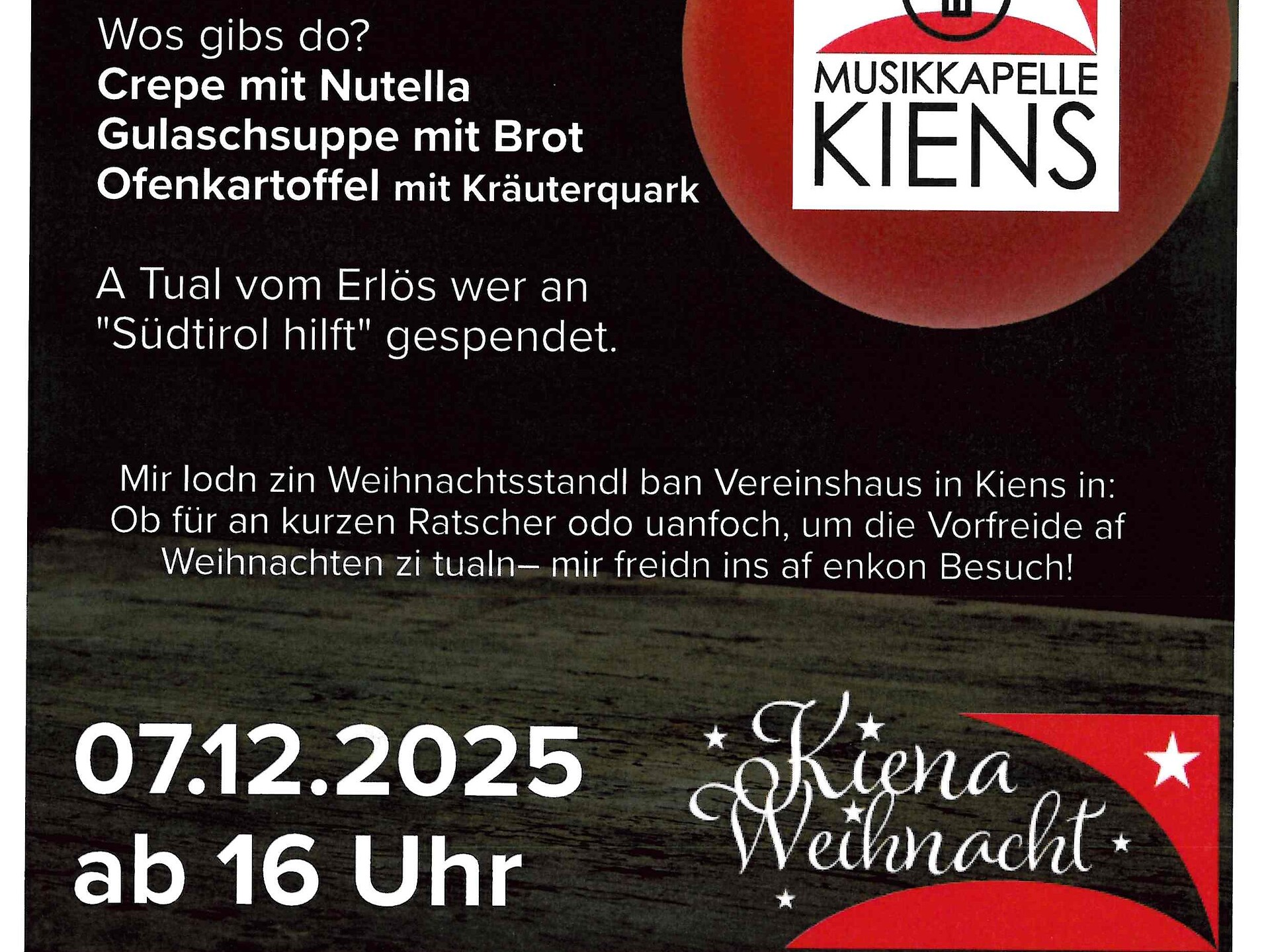 Christmas market in Kiens Kiens music band - Dolomites Region Kronplatz/Plan de Corones - #2 - suedtirol.info