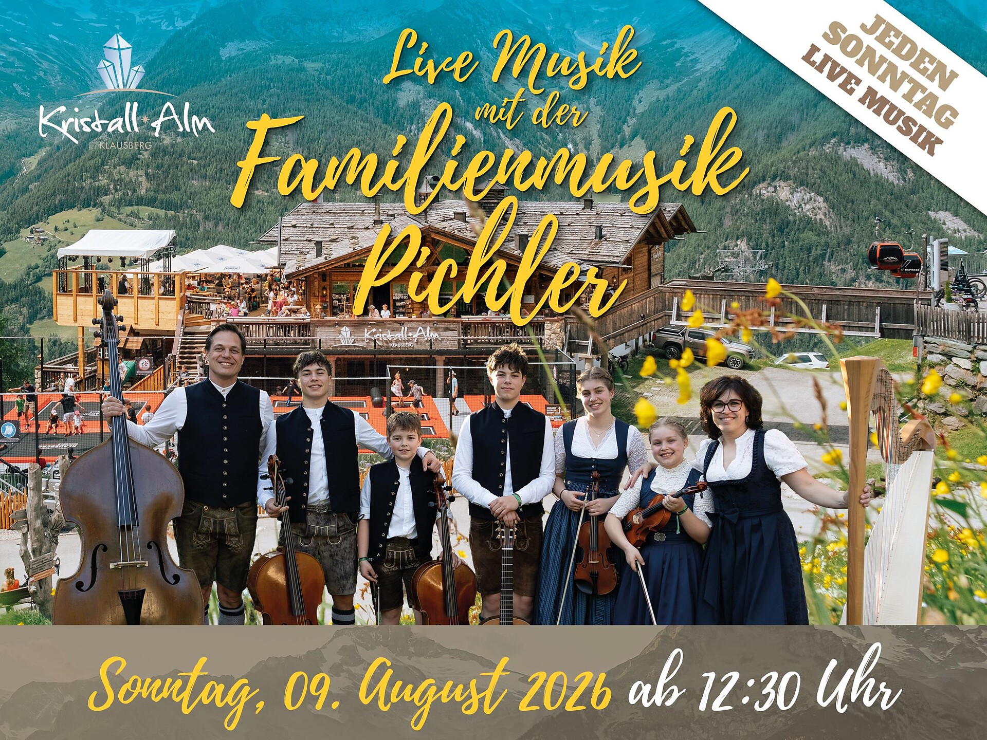 Musica dal vivo presso la malga Kristallalm - Valle Aurina - #1 - suedtirol.info
