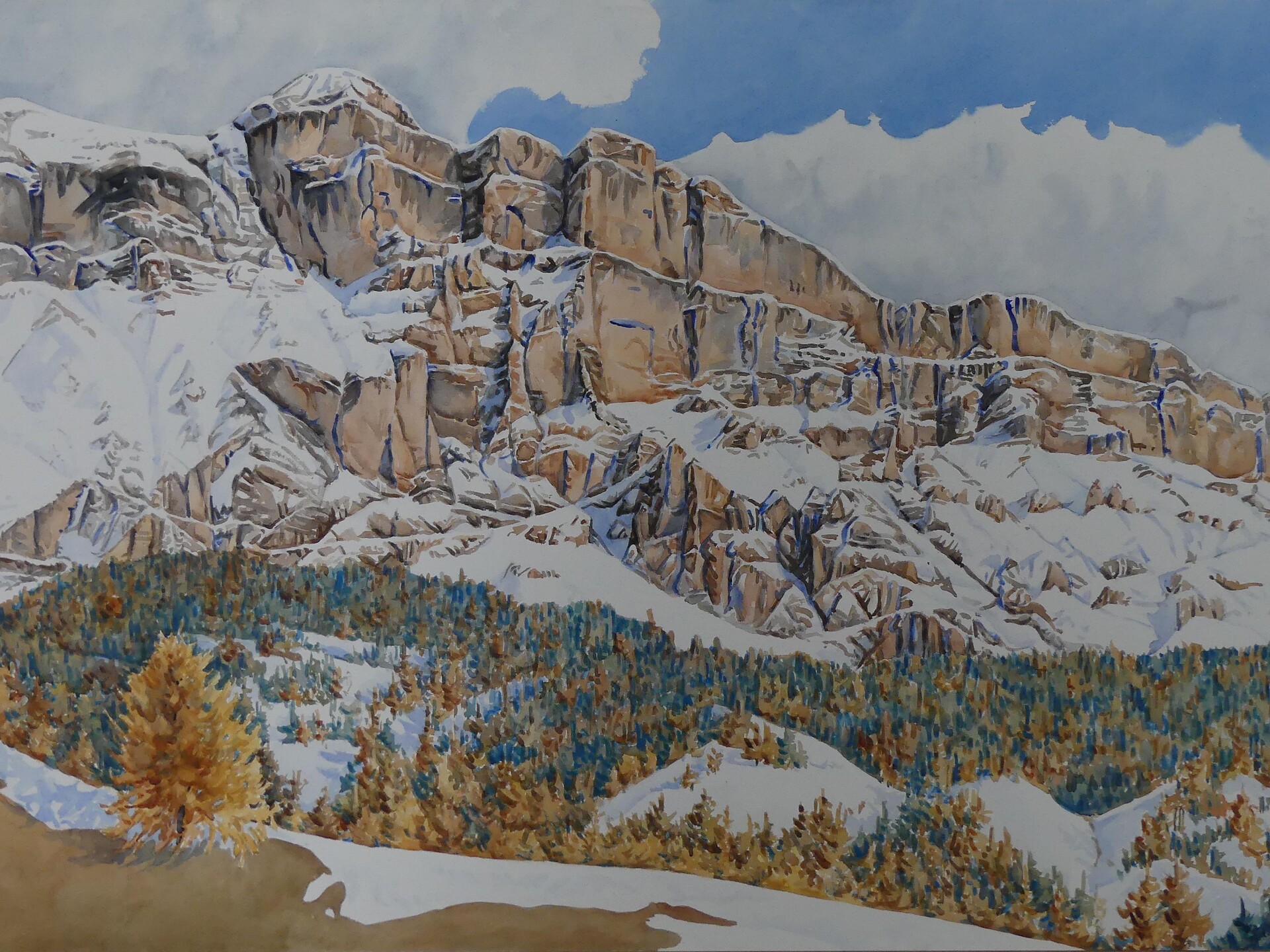 Mostra de corusc a ega - Ausstellung von Aquarellen von Silvia Nava - Dolomitenregion Alta Badia - #2 - suedtirol.info