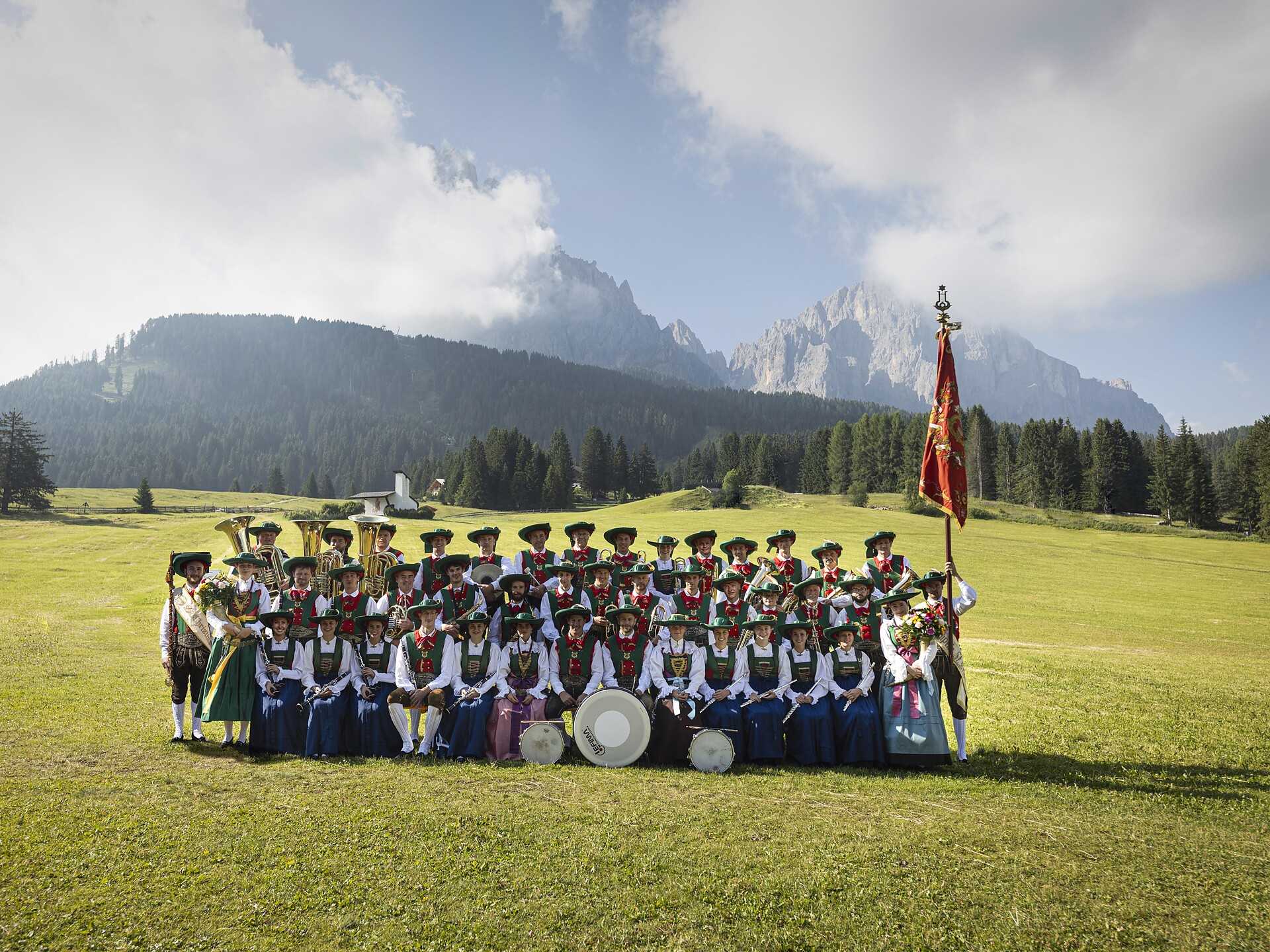 Concert by S. Cristina Music Band S.Crestina Gherdëina/Santa Cristina Val Gardana 1 suedtirol.info