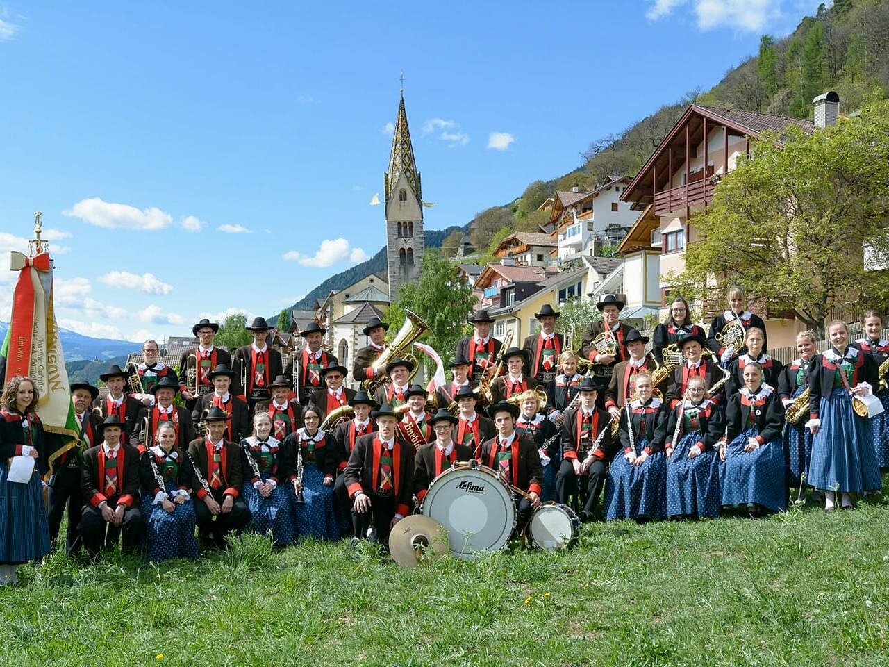 Concert by the Barbian Music Band S.Crestina Gherdëina/Santa Cristina Val Gardana 1 suedtirol.info