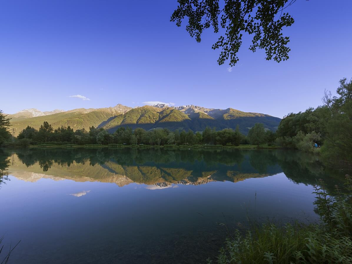 Meditative Morgenstimmung am Fischerteich in Prad - Vinschgau - #1 - suedtirol.info