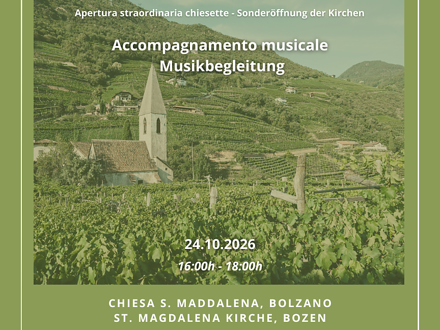Sacred music accompaniment - Church of Santa Maria Maddalena - Bolzano/Bozen and environs - #1 - suedtirol.info