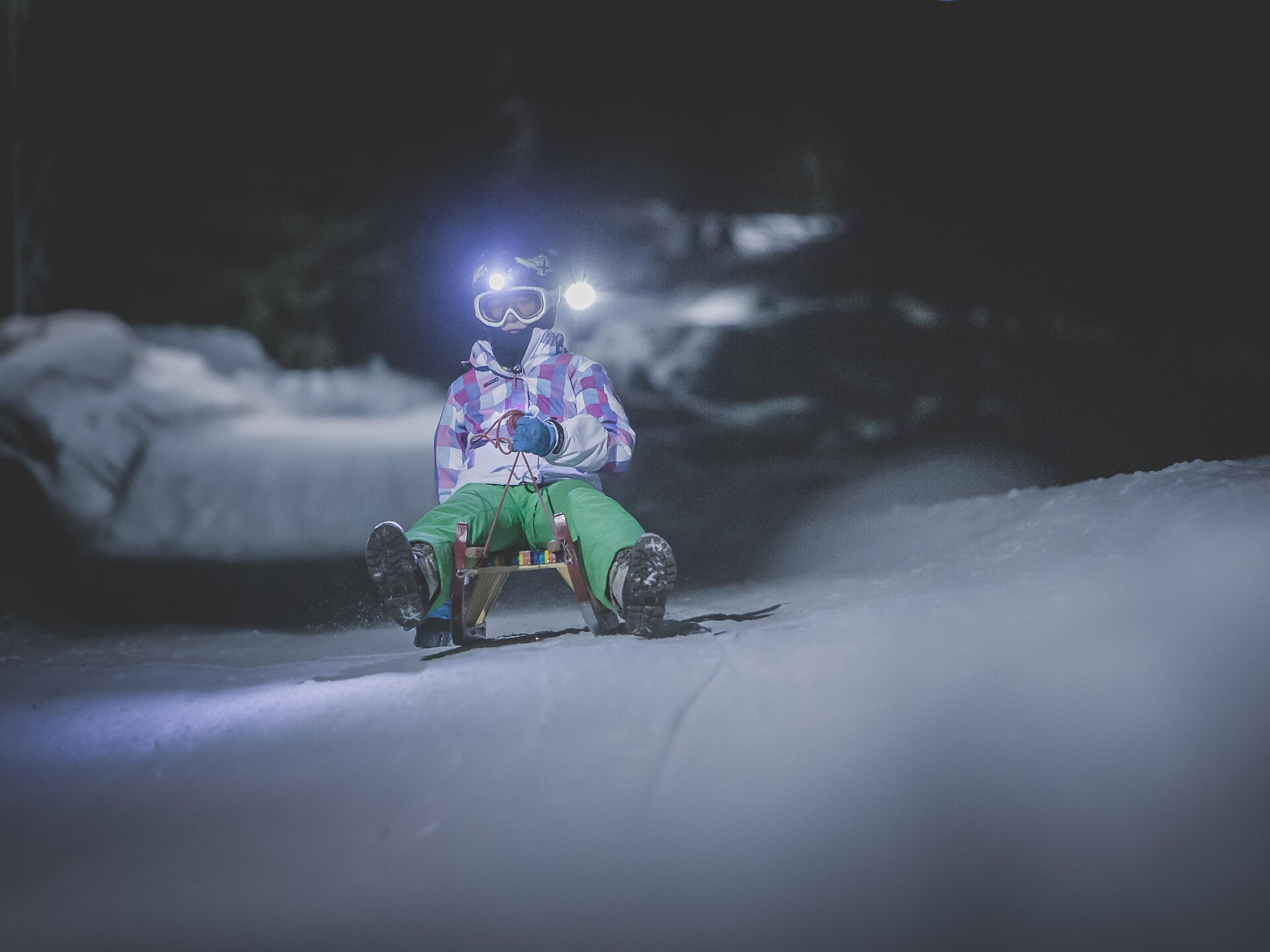 Night tobogganing at Rosskopf - Sterzing/Vipiteno and environs - #3 - suedtirol.info