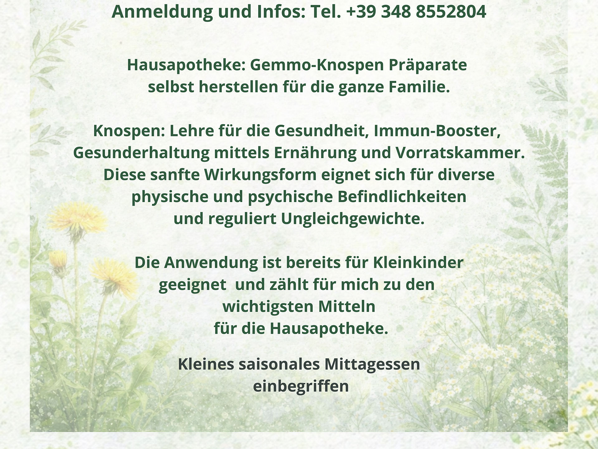 NaturGut -Gemmo Knospen Workshop - Bozen und Umgebung - #1 - suedtirol.info