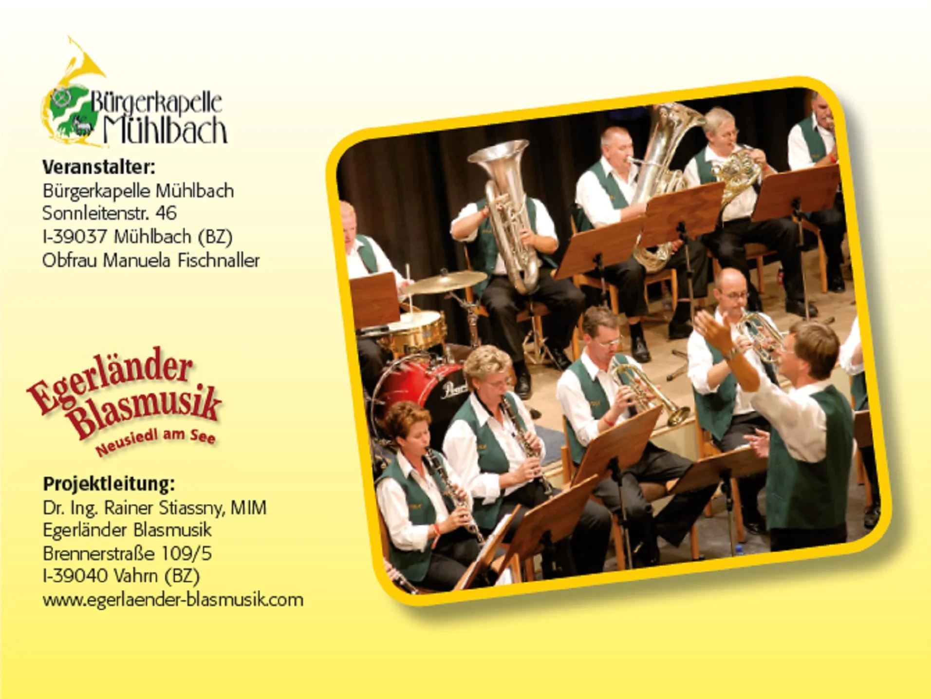 Brass festival with different bands in Mühlbach Mühlbach/Rio di Pusteria 2 suedtirol.info