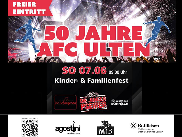 50 years AFC Ulten: Party - Meran/Merano and environs - #1 - suedtirol.info