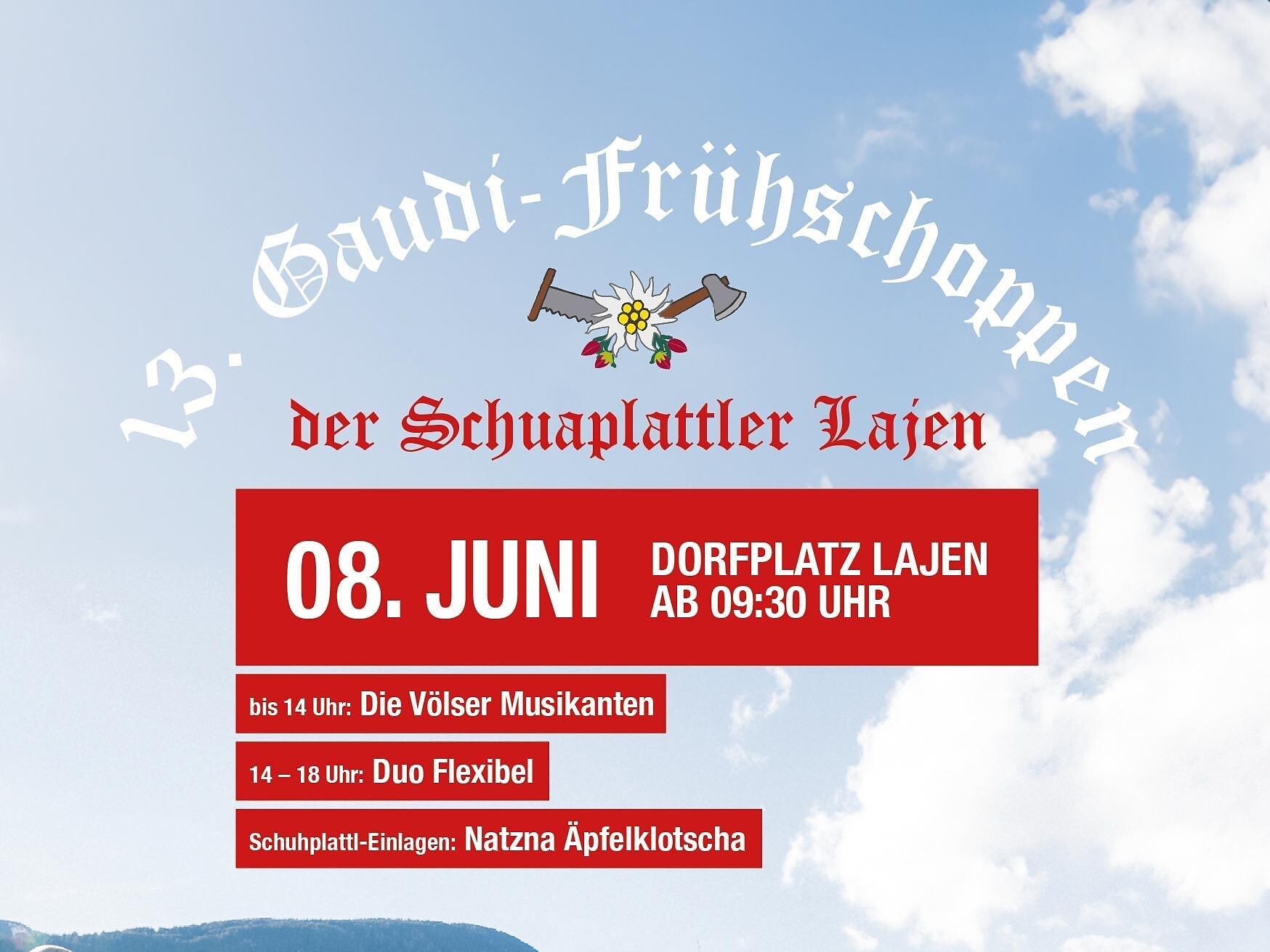13. Gaudi-Frühschoppen der Schuaplattler Lajen Lajen 2 suedtirol.info